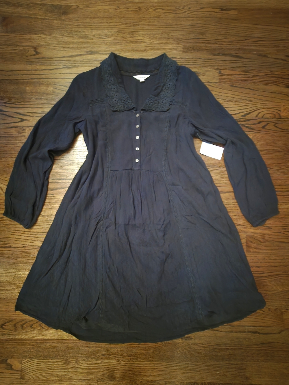 Lucky Brand Button-Front Mini Dress